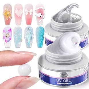 Cross-border Hot Selling Solid Non-Sticky Squishy Gel Nail Carving Modeling Light Cure Extension Gel Soft Candy Gel Hand-Painted Beads