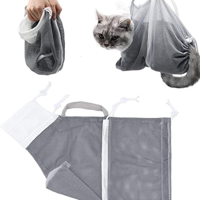 Cat Bathing Tool Anti-Scratch Cat Wash Bag Cat Bathing Bag Anti-Scratch Anti-Bite Multi-Purpose Cat Restraint Bag
