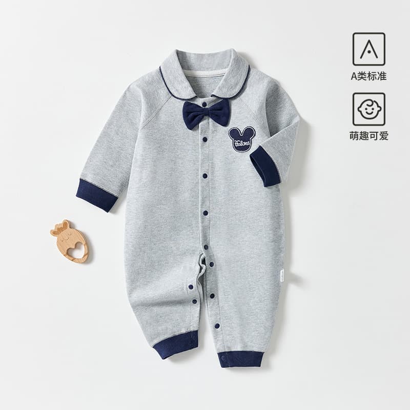 Baby Jumpsuit Pure Cotton Spring and Autumn Style Infant Romper Newborn Onesie Long-Sleeve Home Wear Baby Clothes