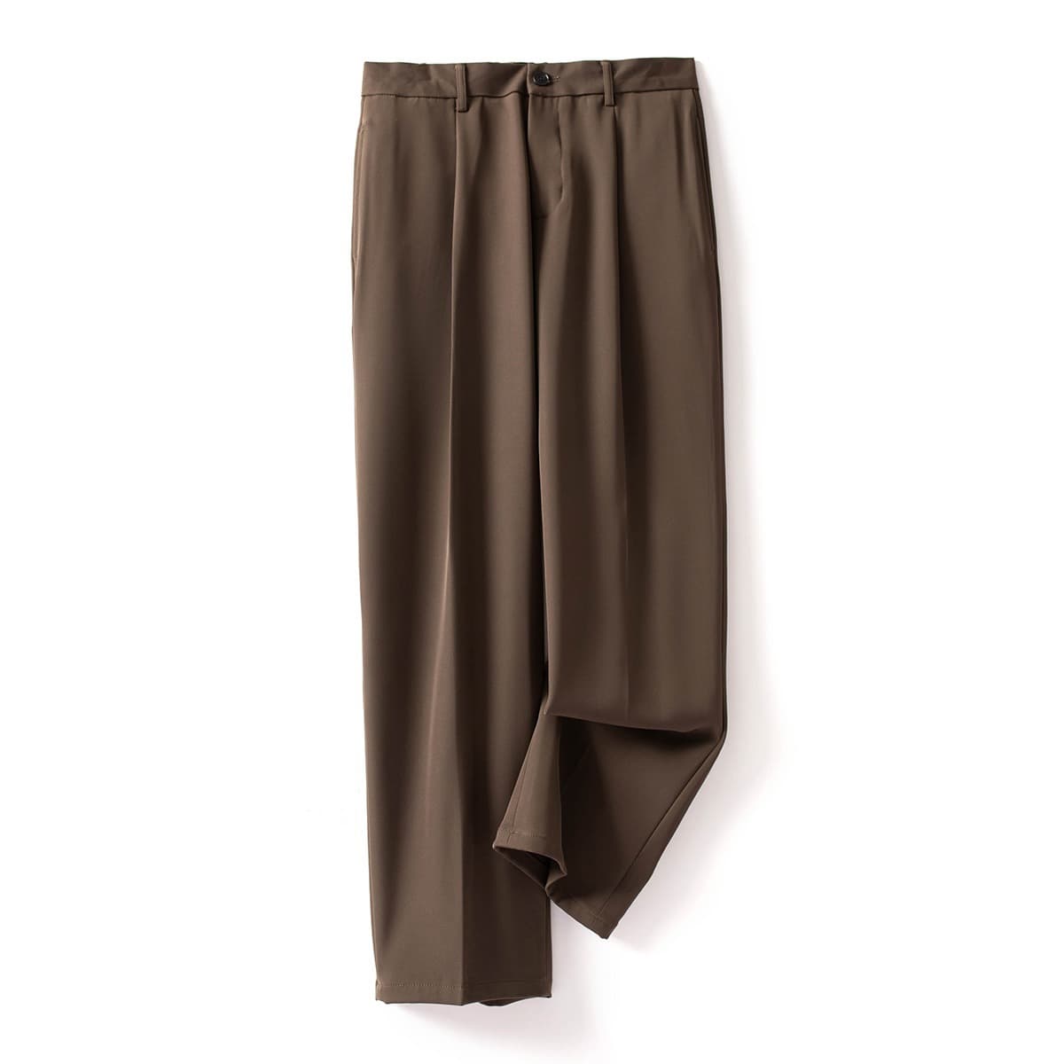 Large size autumn draped plus velvet thickened men's suit pants Korean style trendy loose straight casual all-match trousers