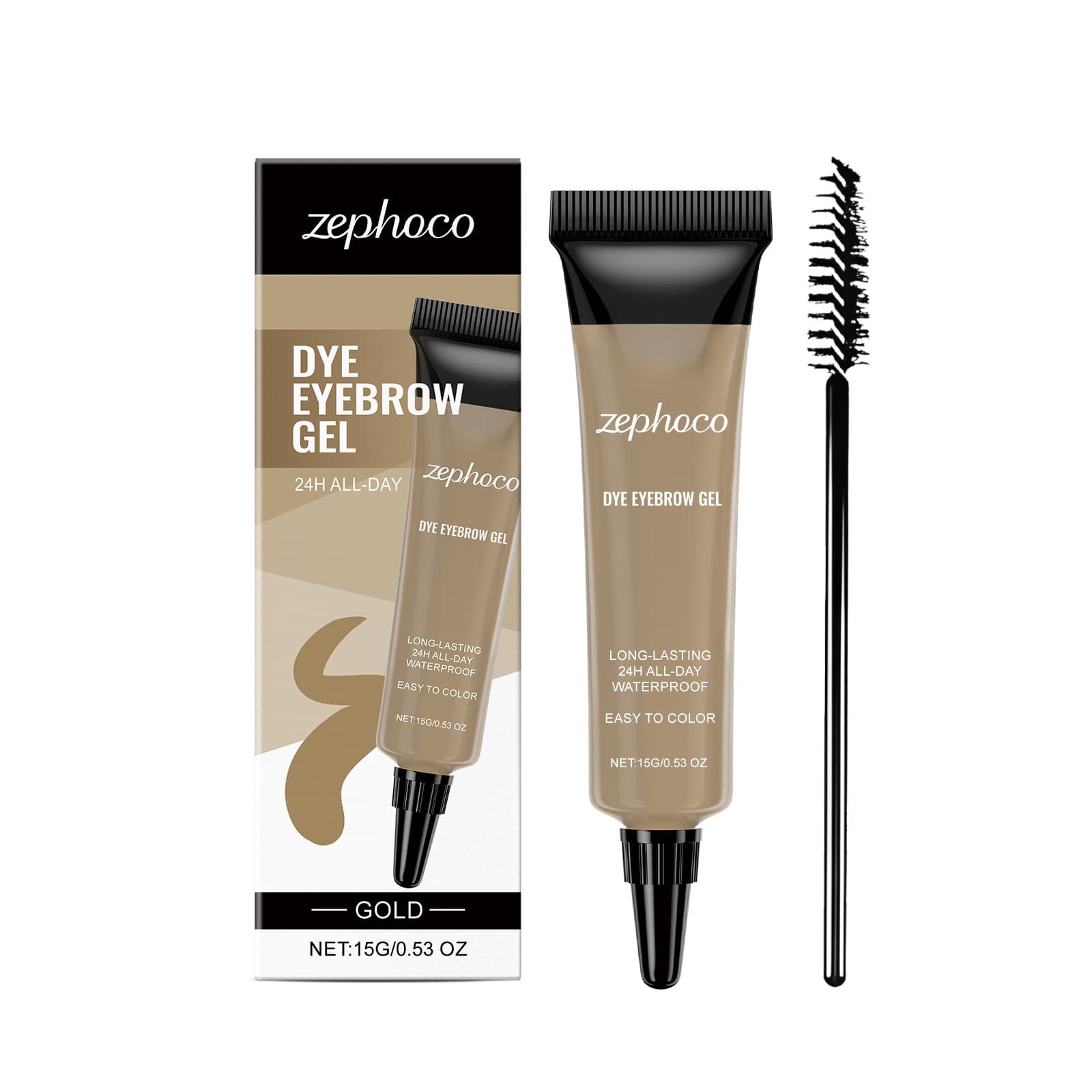 Zephoco Waterproof Long-Lasting Eyebrow Cream Series - Moisturizing, Natural, Easy to Color, Smooth, Effortlessly Shapes Eyebrow Look