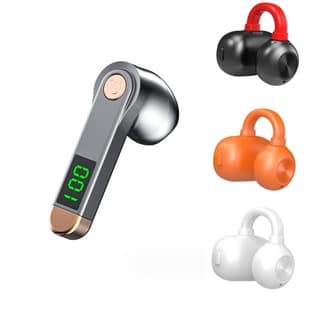 H01 Bluetooth Earbuds New Bone Conduction Large Capacity Digital Display J1 Clip-On Wireless Sports Noise Canceling Huaqiangbei
