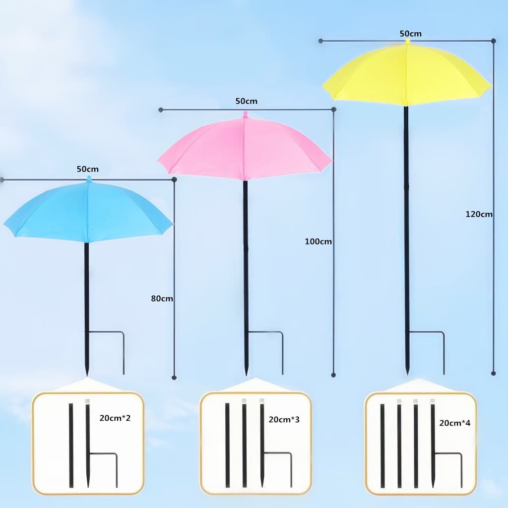 Amazon Cross-Border Bestseller Plant Flower Sunshade Umbrella, Bonsai Shade Umbrella, Rain Umbrella, Outdoor Ground Insert Umbrella