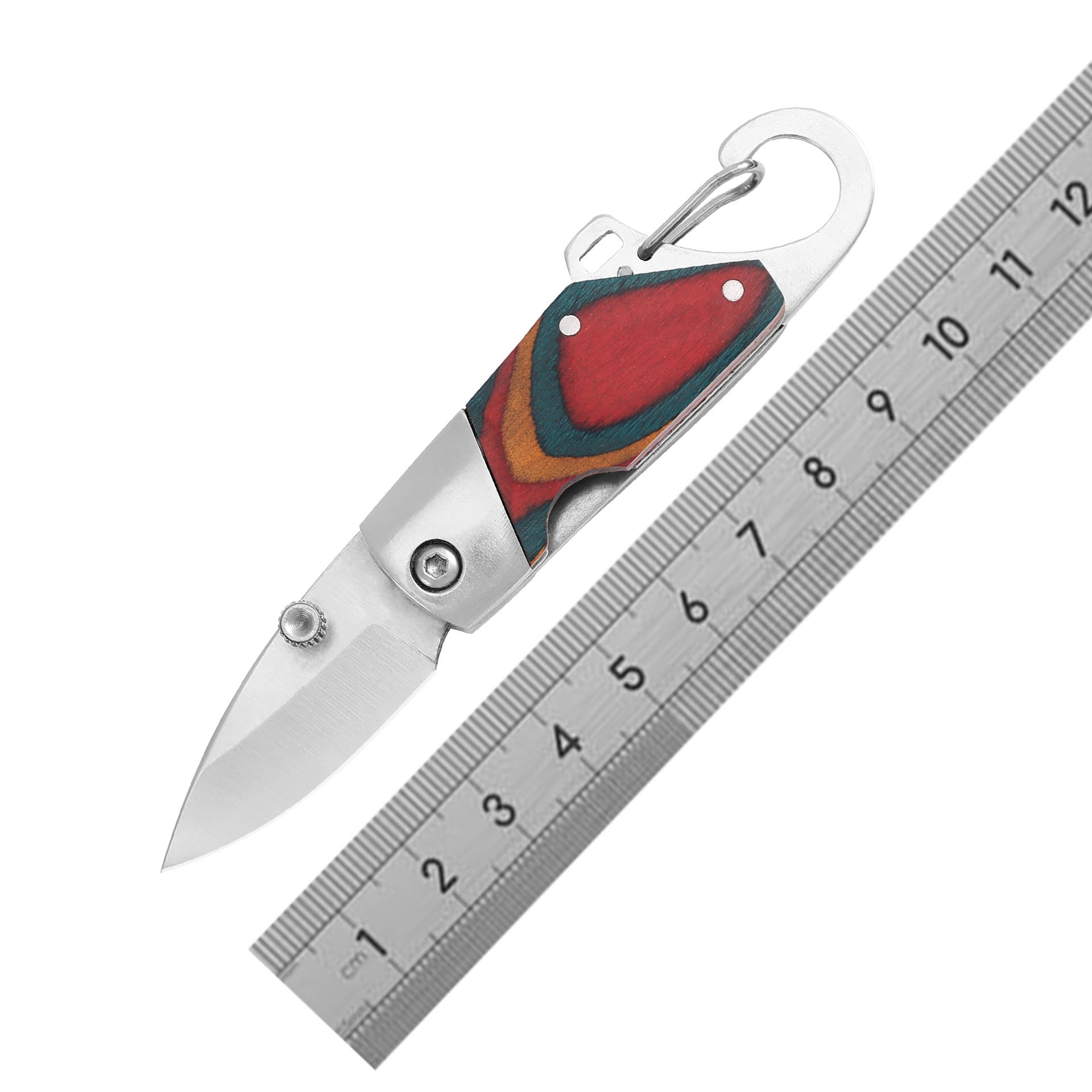 Outdoor Folding Knife for Hiking Camping Fruit Knife Folding Outdoor Knife Fruit Peeler Wood Handle Convenient EDC Pocket Knife