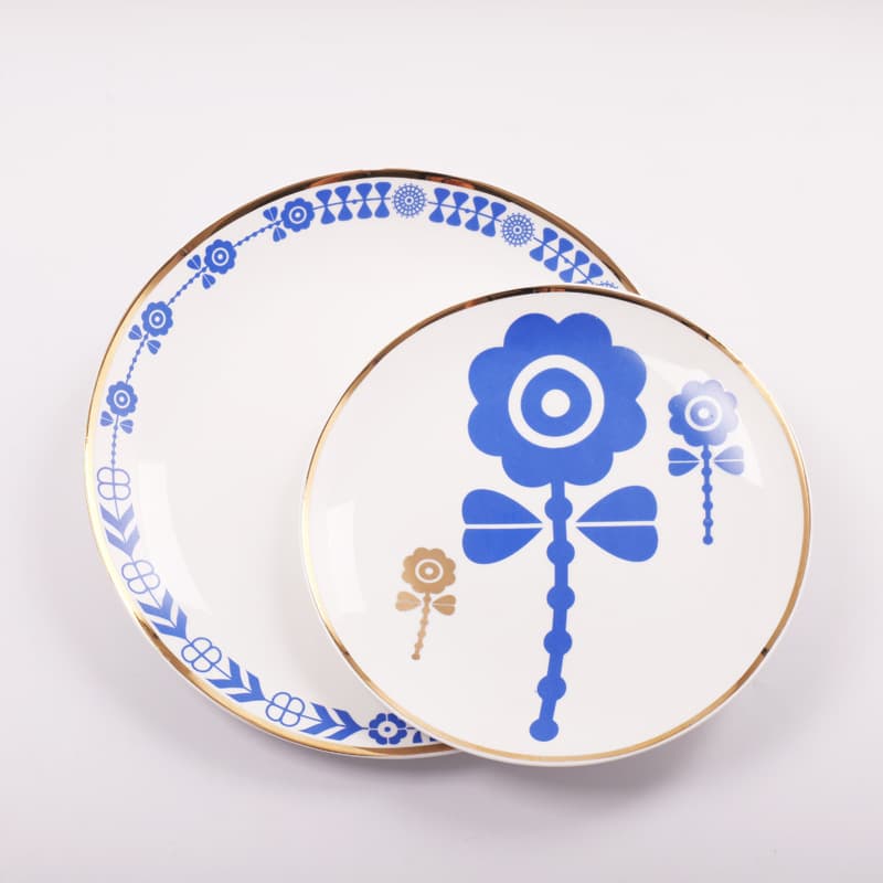 Factory Direct New Chinese Style Minimalist Modern Ceramic Dinner Plate for Chinese and Western Dining, Tableware for Dining Tables, Hotels, Clubs, and Showrooms