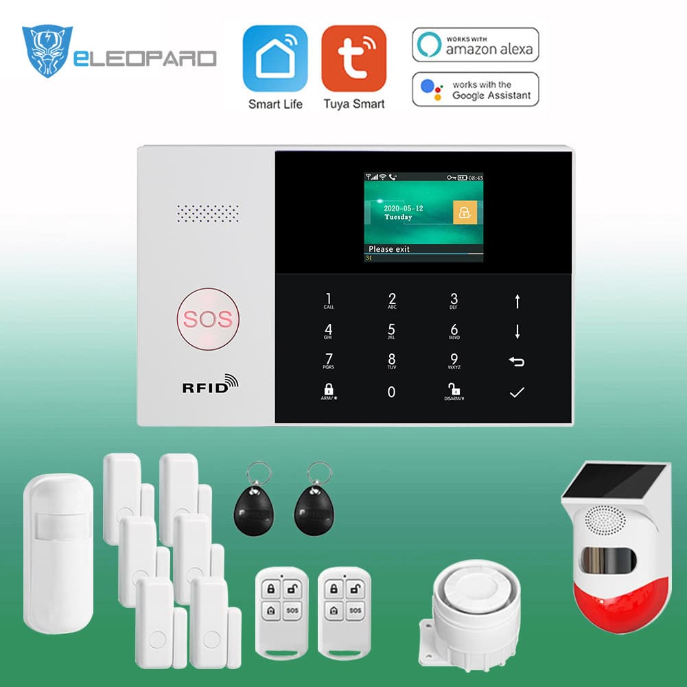 [Factory] TUYA Smart GSM SIM Card WiFi Alarm Detector Anti-Theft Smart Home System