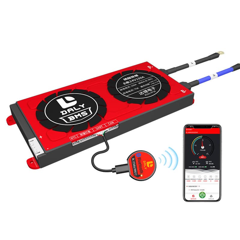 Lithium Battery Protection Board with Bluetooth 12V Smart Management System for LiFePO4 Ternary 18650 BMS Control