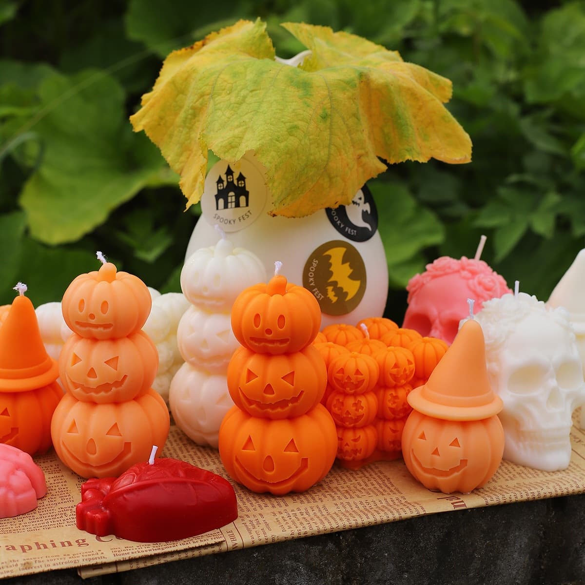 Halloween Pumpkin Candle Ornament Funny Creative Home Decoration Holiday Gift Party Favor Pumpkin Scented Candle