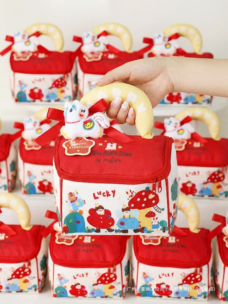 Subei Bear Sam baby full moon souvenir 100-day anniversary banquet return gift box children's tenth birthday snack gift bag
