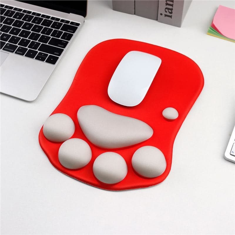 Factory wholesale G10 cat claw wrist mouse pad silicone pad holder keyboard pad hand silicone wrist rest mouse pad