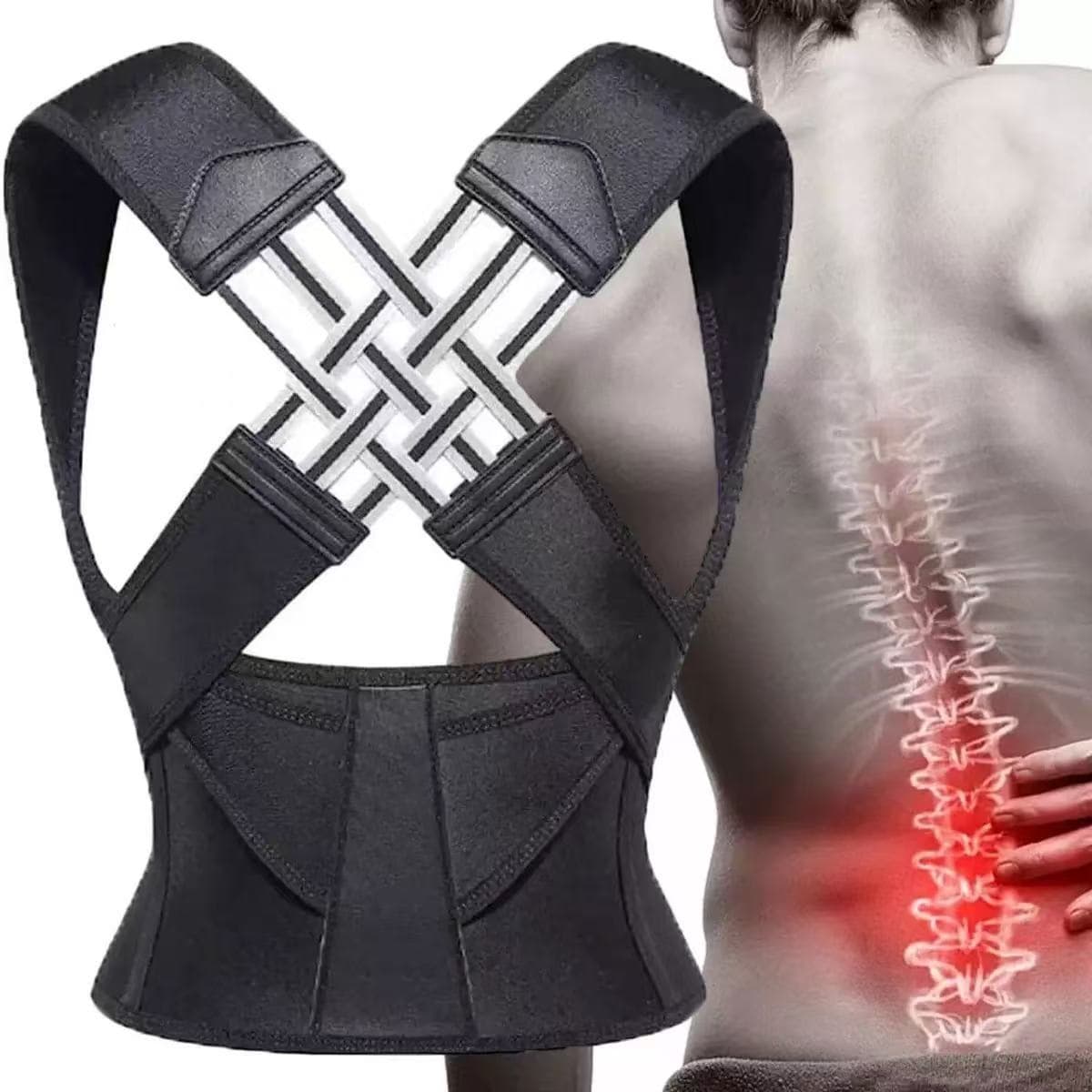 Invisible back correction device to help men and women correct posture and prevent hunchback, and a back brace for writing.