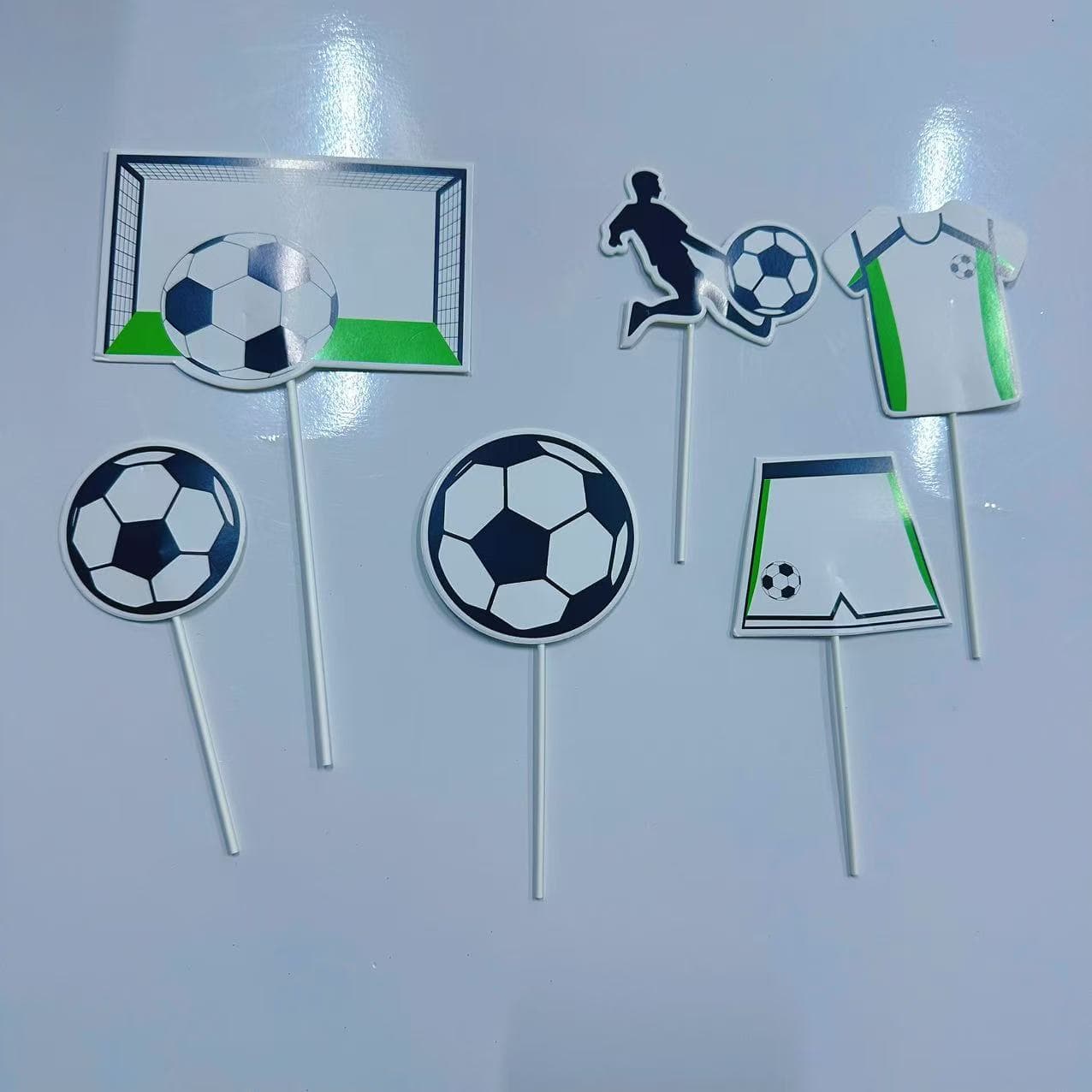 Football Cake Decoration Ornaments Plug-in Card Boys World Cup Football Team Birthday Cake Baking Party Plug-in Accessories