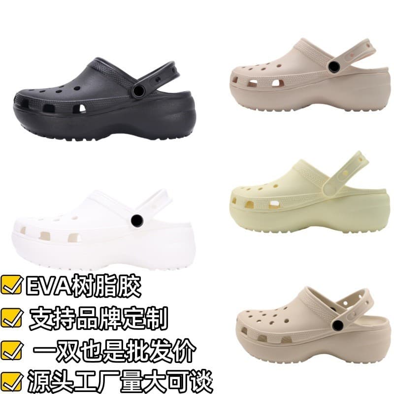 Cloud Clog Sandals Summer Lightweight Height-Increasing Women's Casual Beach Shoes Non-Slip Wholesale C Brand Style