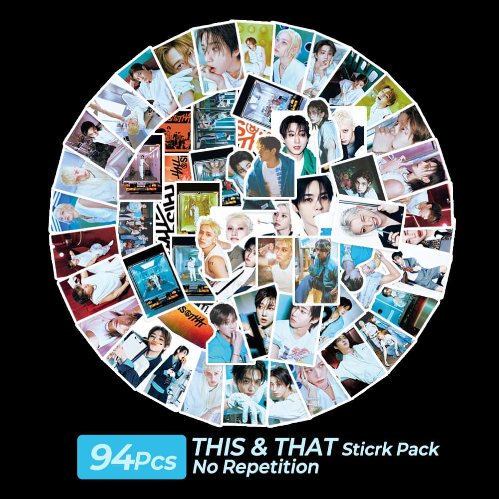 Pre-sale 94 new Stray Kids This&That support stickers and Korean boy group SK account stickers