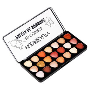 HUDABEAUTY 21-Color Eyeshadow Palette, Matte and Shimmer, Waterproof, Smudge-Proof, Fine Texture