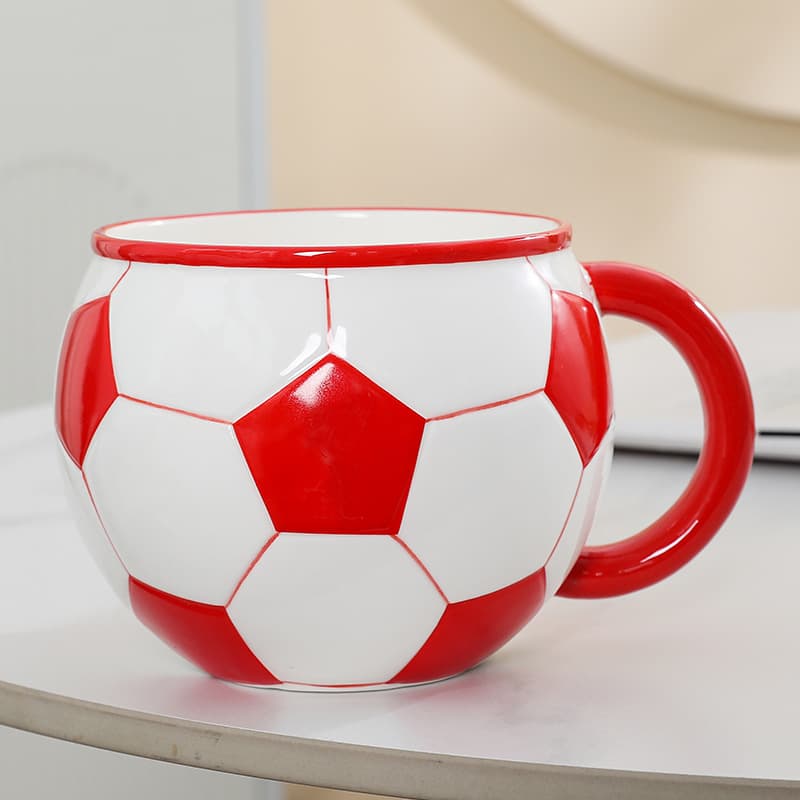 Hot Selling Beer Mug Soccer Cup World Cup Commemorative Cup Creative Gift Ceramic Mug Basketball Water Cup for Export