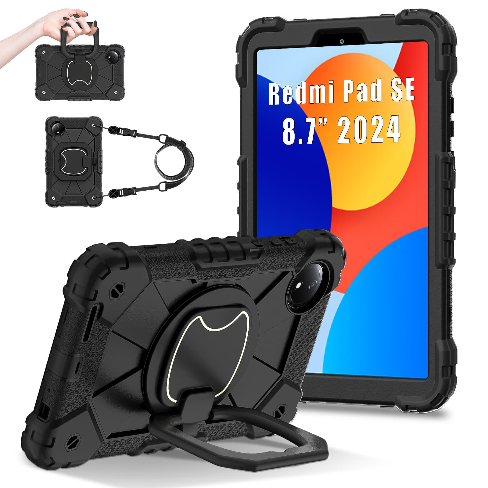 Suitable for Redmi xiaomi pad SE 8.7" (2024) tablet protective cover all-inclusive anti-fall case