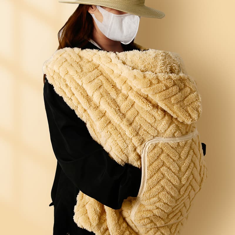 Mosquito-proof Windproof Cloak Baby Swaddle Blanket with Hood Infant Cape Sun Cover Blanket