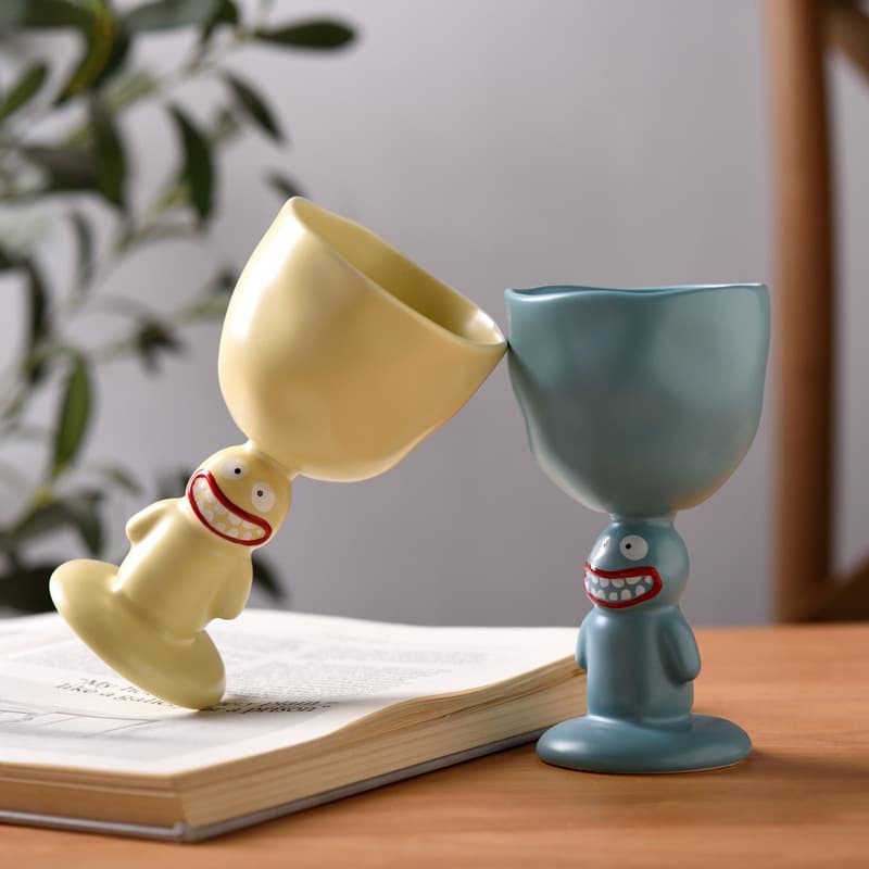 Big Monster Tall Ice Cream Cup Creative Cartoon Mud Monster Ice Cream Cup Cute Decoration Funny Ceramic Mug