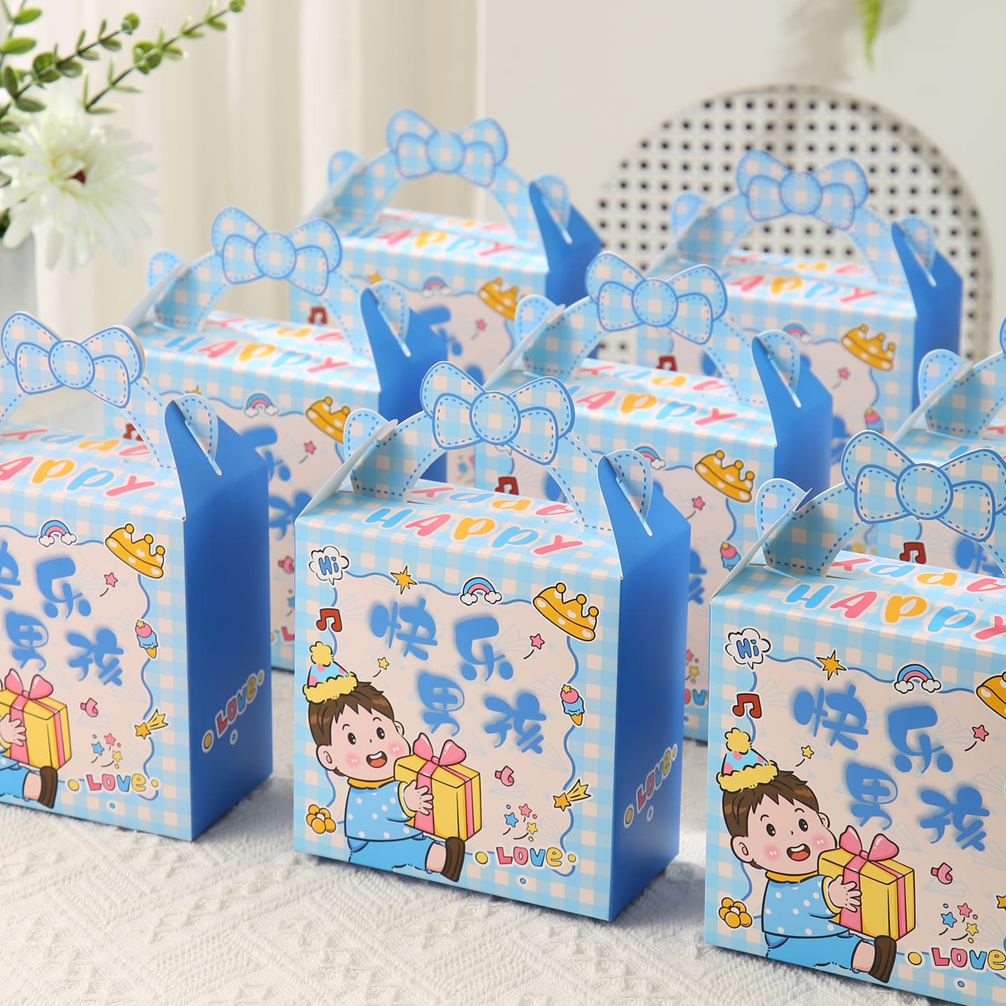 Baby Full Moon Gift, Birthday Candy Box, Kindergarten Opening Candy Bag, Kids Birthday Empty Box