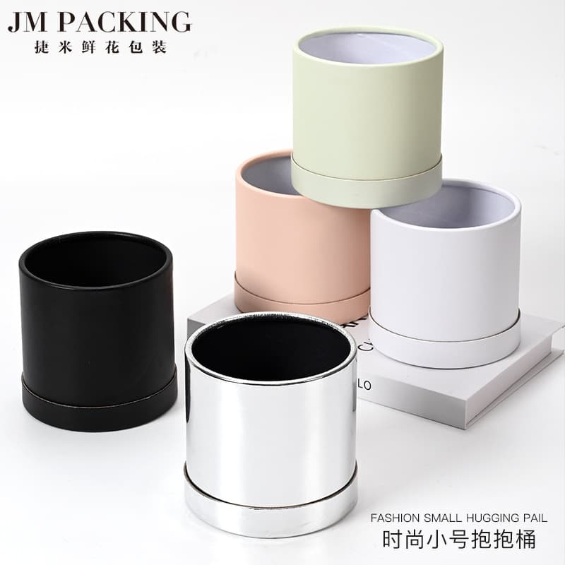 Hug Bucket Flower Arrangement Bucket DIY Flower Shop Supplies Small Tulip Fresh Flower Packaging Box Mini Hug Bucket Flower Basket