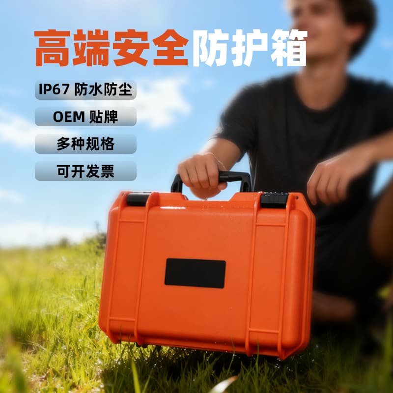 Large-capacity Laptop and Sports Camera Plastic Handheld Case, Drop-resistant and Pressure-resistant Instrument Equipment Storage and Protection Box