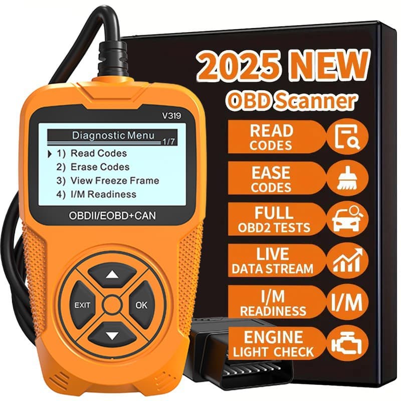 Cross-border Wholesale V319 Multi-function Handheld OBD Car Diagnostic Tool Code Reader with 2.4-inch Screen