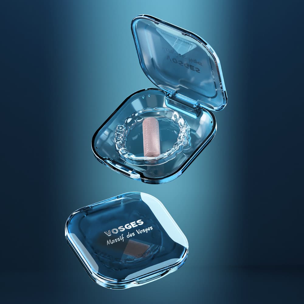 VOSGES VT-002 Orthodontic Retainer Case Invisible Braces Teeth Aligner Storage Box False Teeth Holder