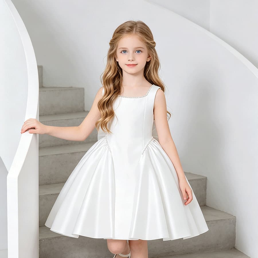 Cross-border Children's Formal Dress Big Girl Princess Dress Birthday Party Floral Girls Party Dresses