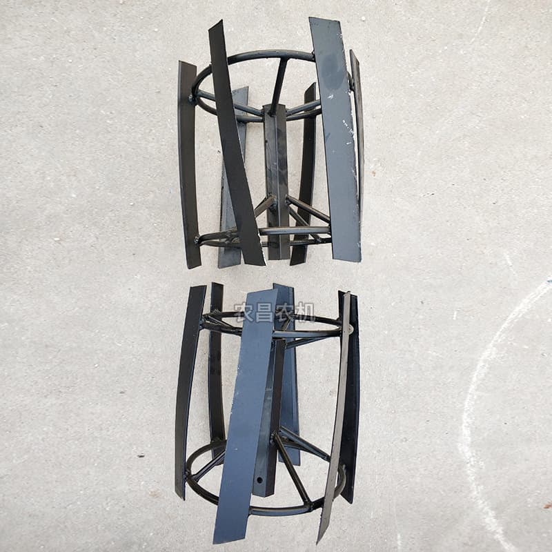 Nongchang Manufacturer's Small Four-Wheel Drive Tiller Parts: Seeding and Fertilizing Sprayer Frame, Deep Tillage Blades, Weeding Wheels, Reversible Plow