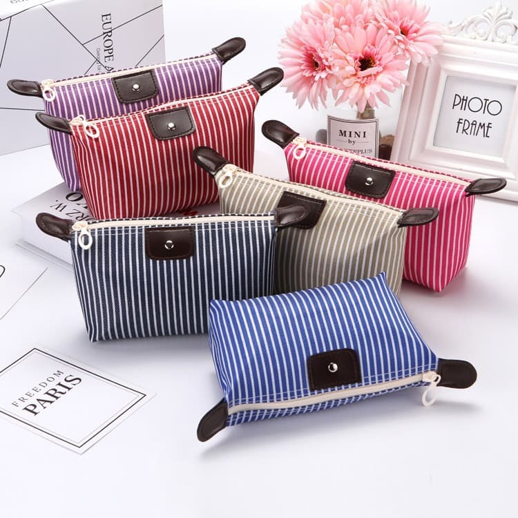 Manufacturer Handbag Style Travel Toiletry Organizer Bag Korean-style Dumpling Bag Foldable Ingot Makeup Pouch Dumpling Makeup Bag