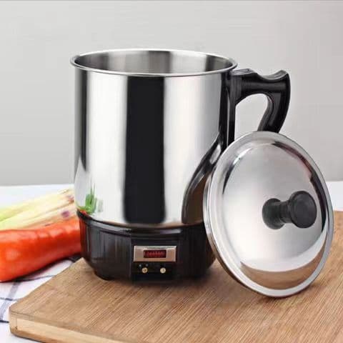 Southeast Asia Philippines stainless steel electric heating cup single electric cooking cup portable travel kettle all-in-one tea container
