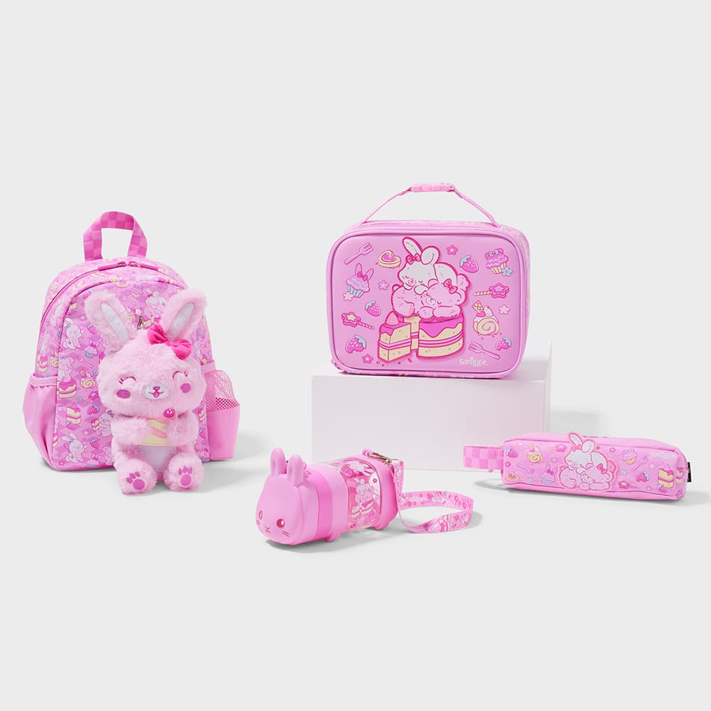 Australian Smiggle School Bag Kindergarten Baby Rabbit Cute Cartoon Lightweight Plush Doll Backpack Shoulder