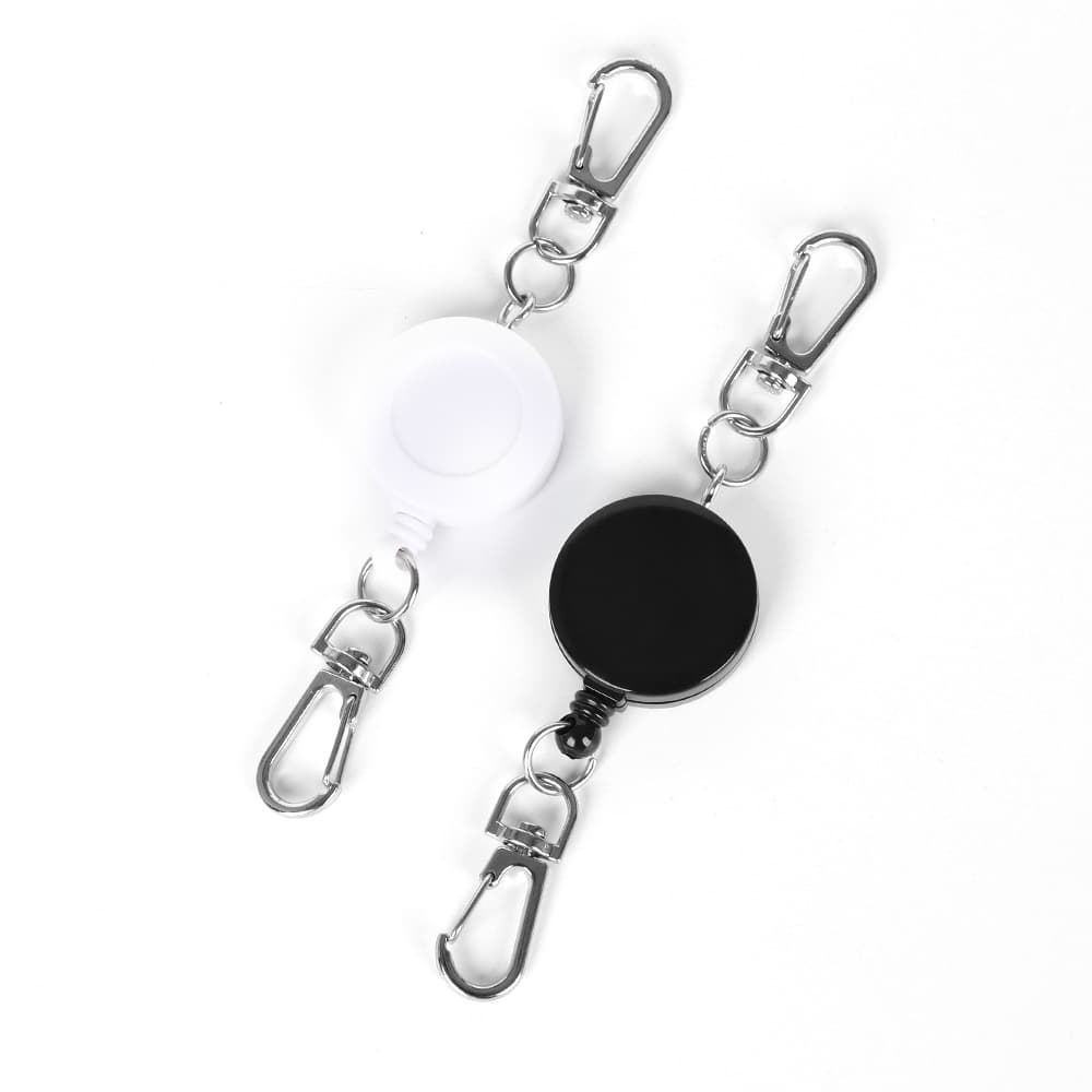 High Elasticity Retractable Keychain Outdoor Anti-Theft Anti-Loss Stretch Key Ring Mini Portable Multi-Function Easy Pull