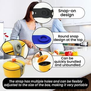 Cross-Border Hot Product Box Fixing Strap Lunch Box Convenient Carry and Lift Box Fixing Strap Second Generation