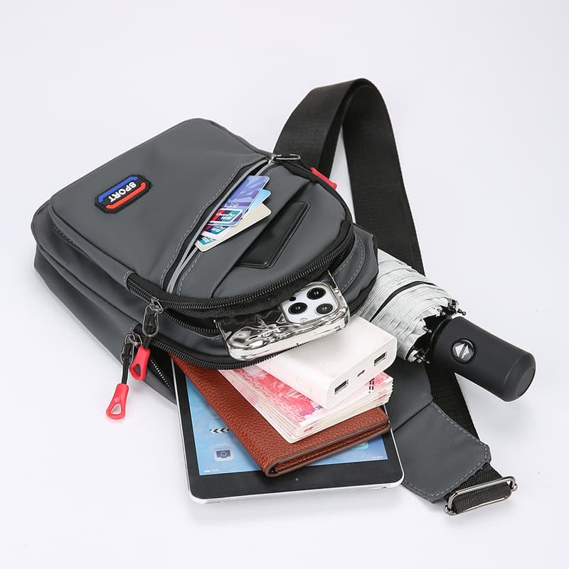 Crossbody Fashion Chest Bag for Men, Oxford Casual Shoulder Bag, New Sling Backpack, Waist Bag, Wholesale