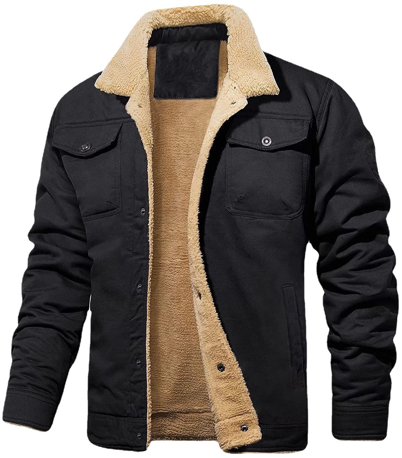Jinhan 2026 Cross-Border Autumn/Winter New Men's Jacket, Fleece-Lined Cotton Workwear Casual Jacket Men's Coat Free Shipping