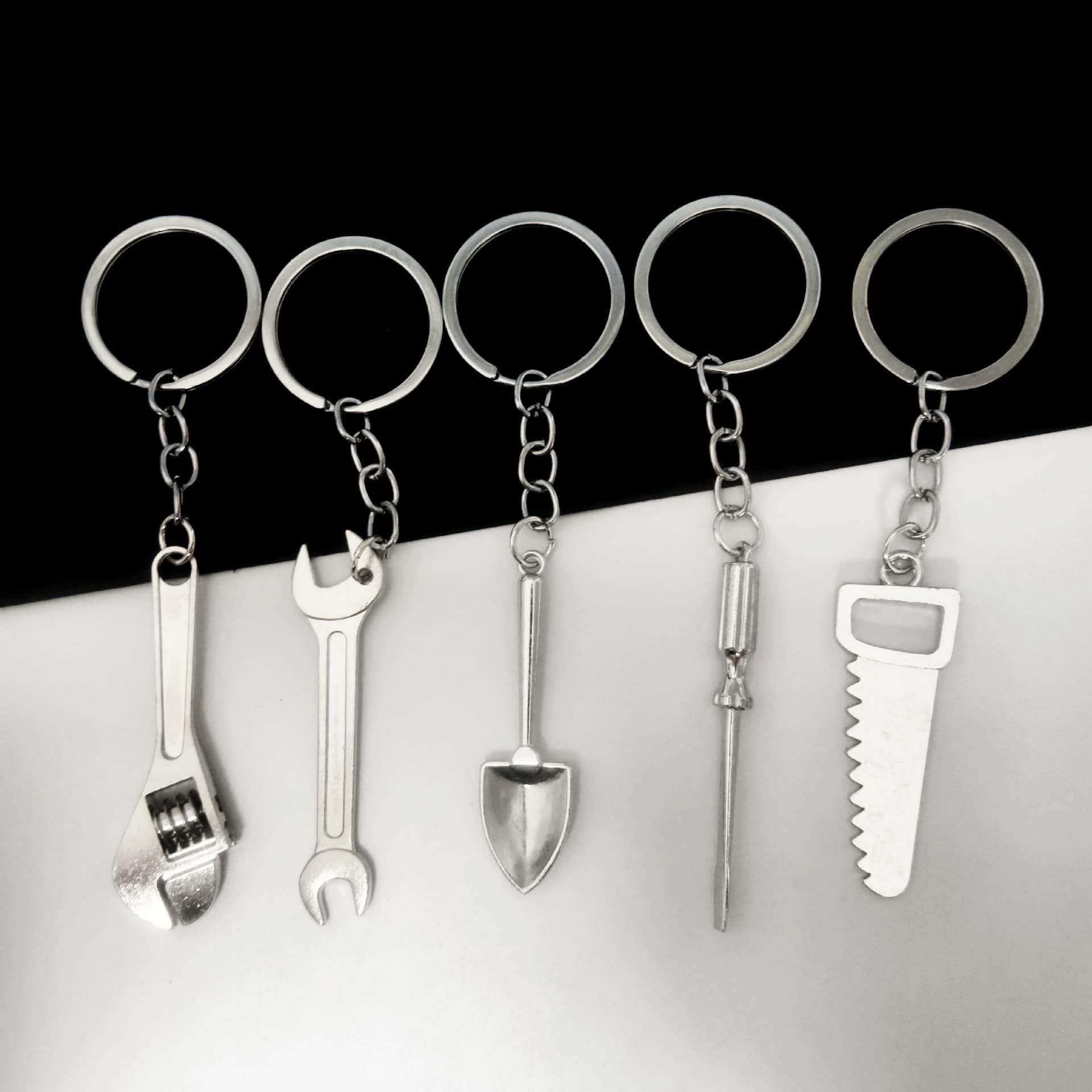 3D Simulation Tool Keychain Creative Tool Keychain Metal Practical Small Gift Wrench Tool Keychain
