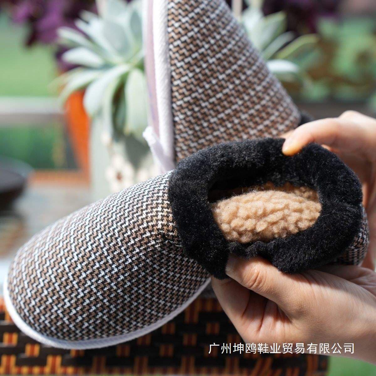 Handmade Semi-Finished Cotton Shoe Uppers, Unisex All-Season Warm Shoe Materials, Elderly Fleece-Lined Home Shoes and Others