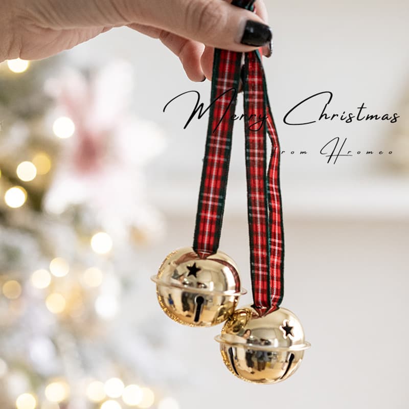 Cross-border New Product Christmas Bell Pendant for Tree Decoration and Festive Hanging