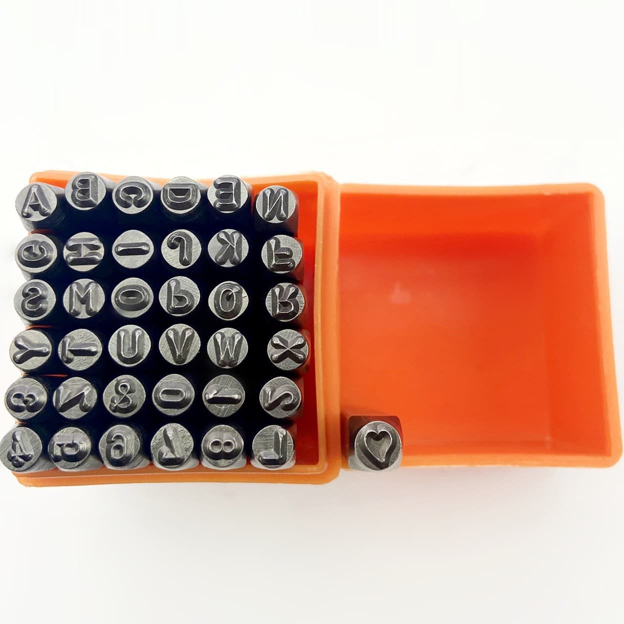 37pc Letter Steel Stamp Set, Number Steel Stamp Set, Steel Numbers, 3mm Letter Punch, 37-Piece English Number Punch Set