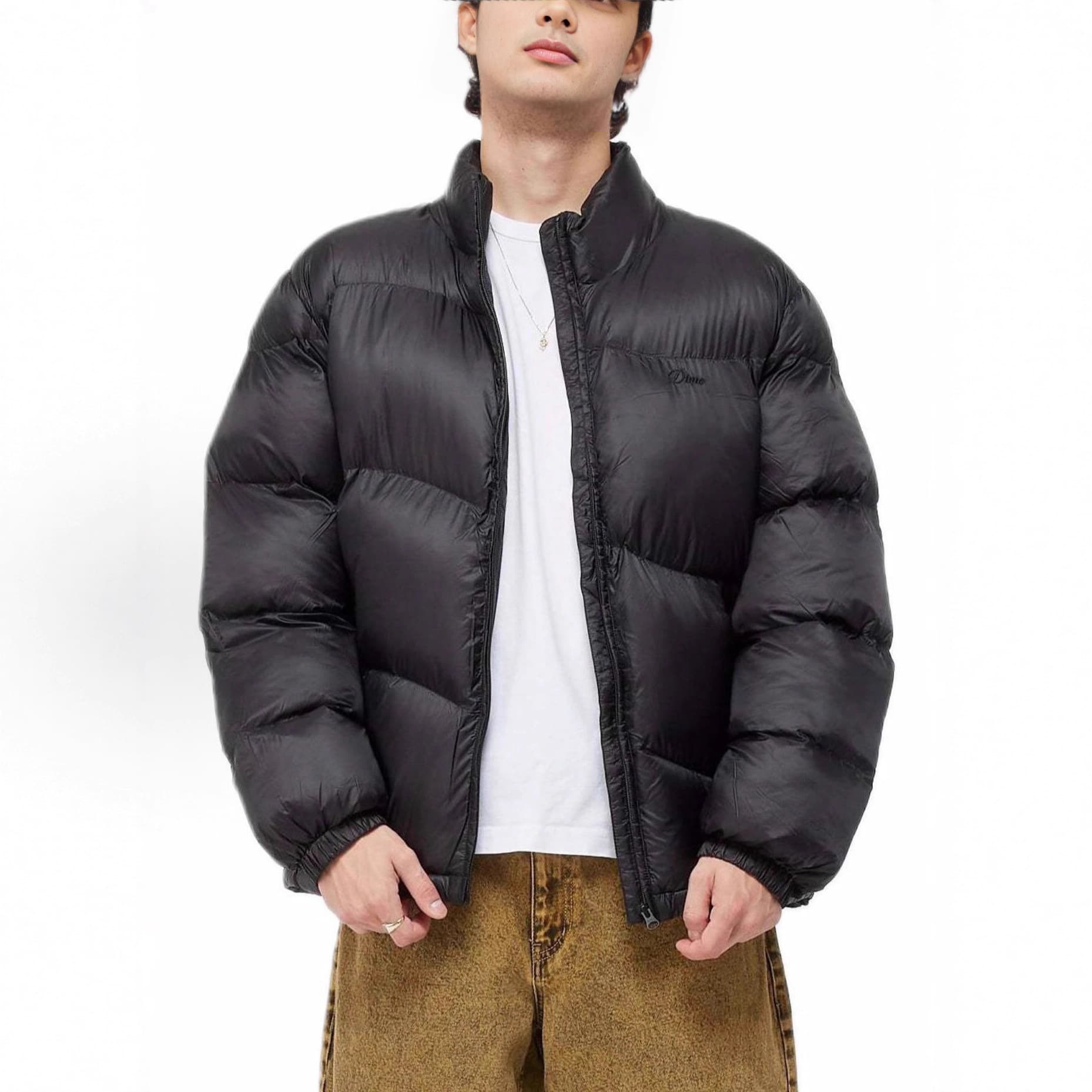 Cross-border Dime Cotton Padded Jacket Coat for Men, BAGGY Autumn/Winter Loose Thickened Warm Cotton Coat, Street Style Top for Women