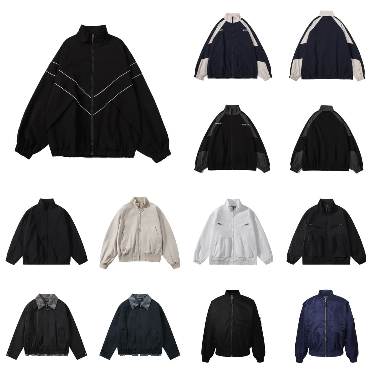 High Quality Reflective Sporty Jacket Unisex Loose Fit Casual Outerwear for Men And Women Suitable for Couples in Autumn