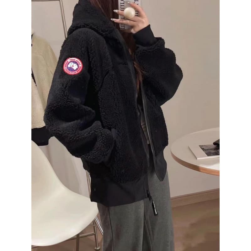 High-quality 25 new style Canada Goose Simcoe women's lamb fleece hooded sweater coat for spring and autumn 7016W