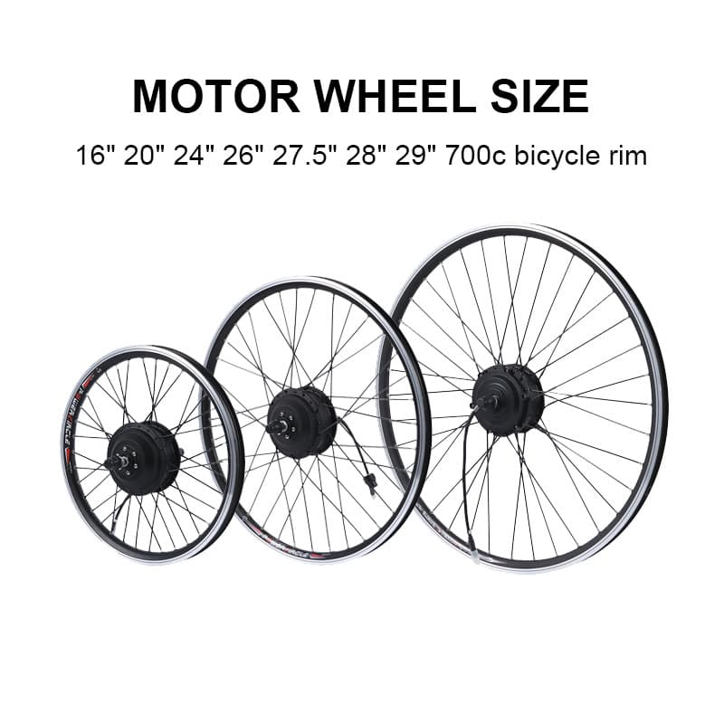 E-bike Conversion Kit Rear Drive 500W Hub Motor for Mountain Bike Electric Bicycle