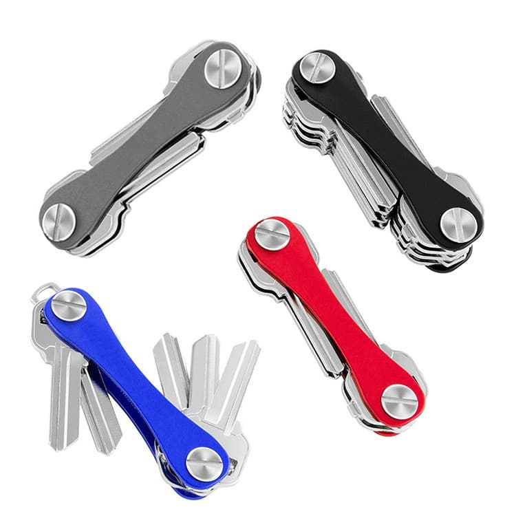 Amazon Hot Selling Metal Key Clip Organizer Aluminum Multiple Key Holder Simple Amazon Bestseller