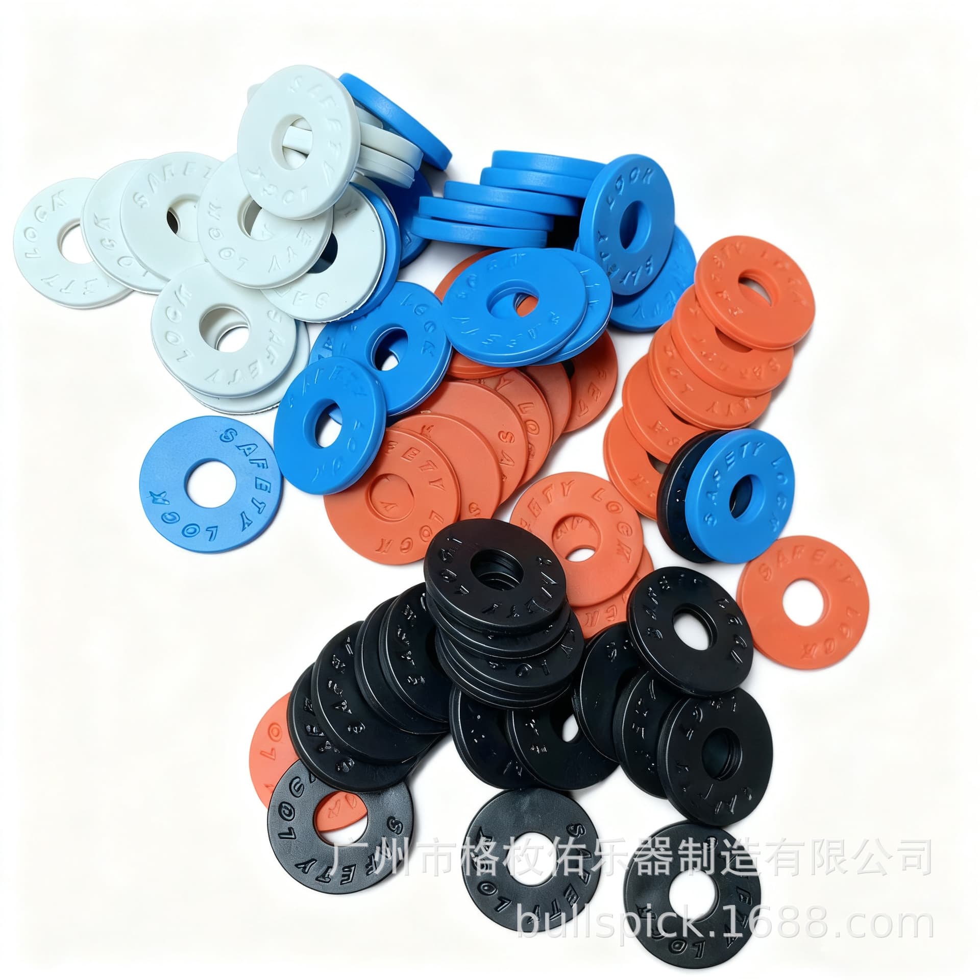 Electric Guitar Strap Lock Anti-Slip Rubber Pad for Acoustic Guitar, Electric Bass, Strap Lock Washer