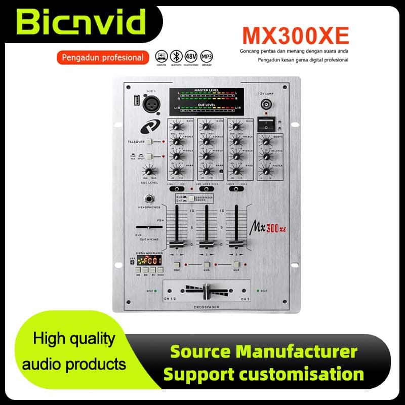 3-channel USB mixer DJ live stage bar KTV DJ mixer mixer live performance scratching