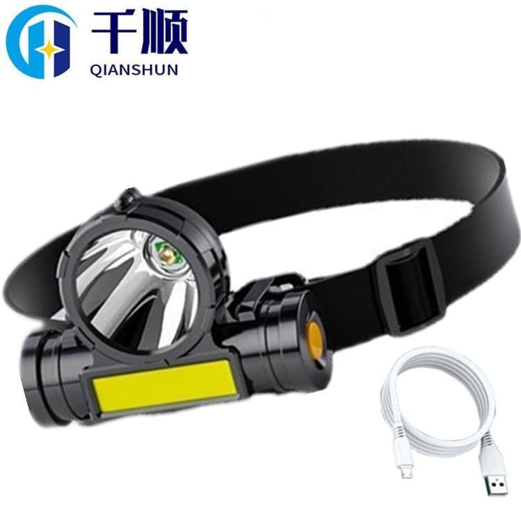 Cross-border headlamp strong light rechargeable head-mounted ultra-long standby ultra-bright long-range LED search night miner's lamp flashlight
