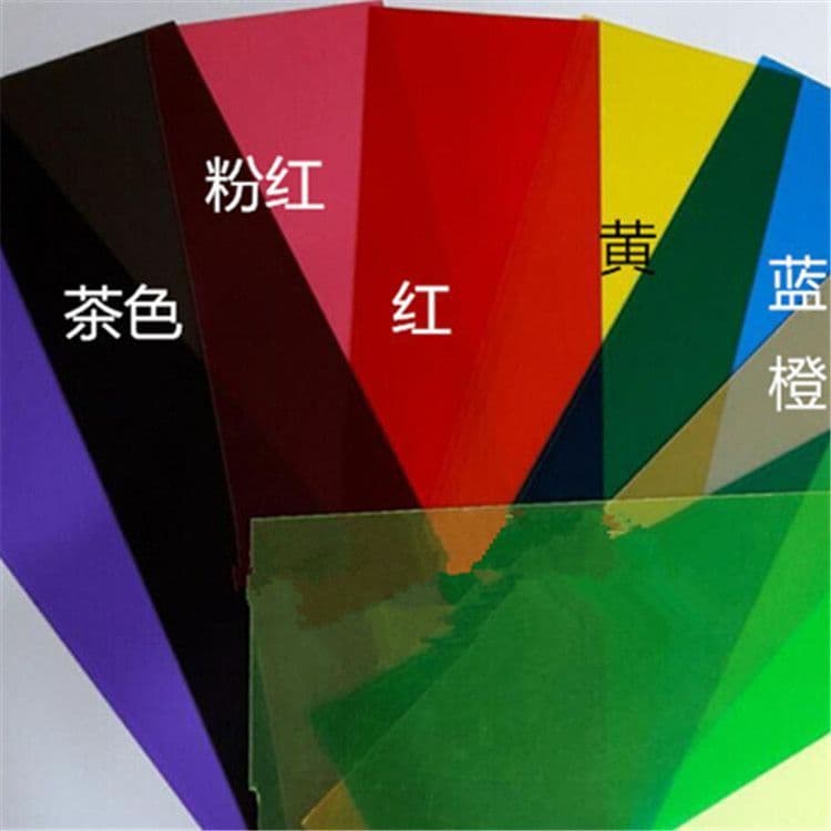 Colored PVC transparent A4 plastic sheets for environmental creation, painting, handcraft DIY, A5 light-transmitting film, PVC English